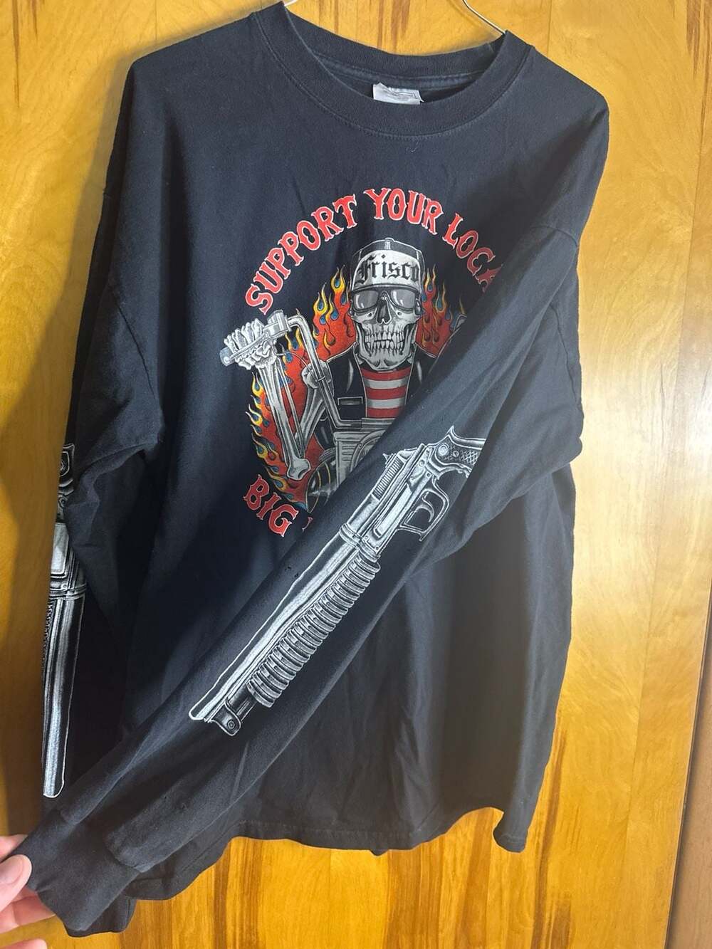 Road worn Official Hells Angels Support 81 Frisco XL T - Picture 2 of 9